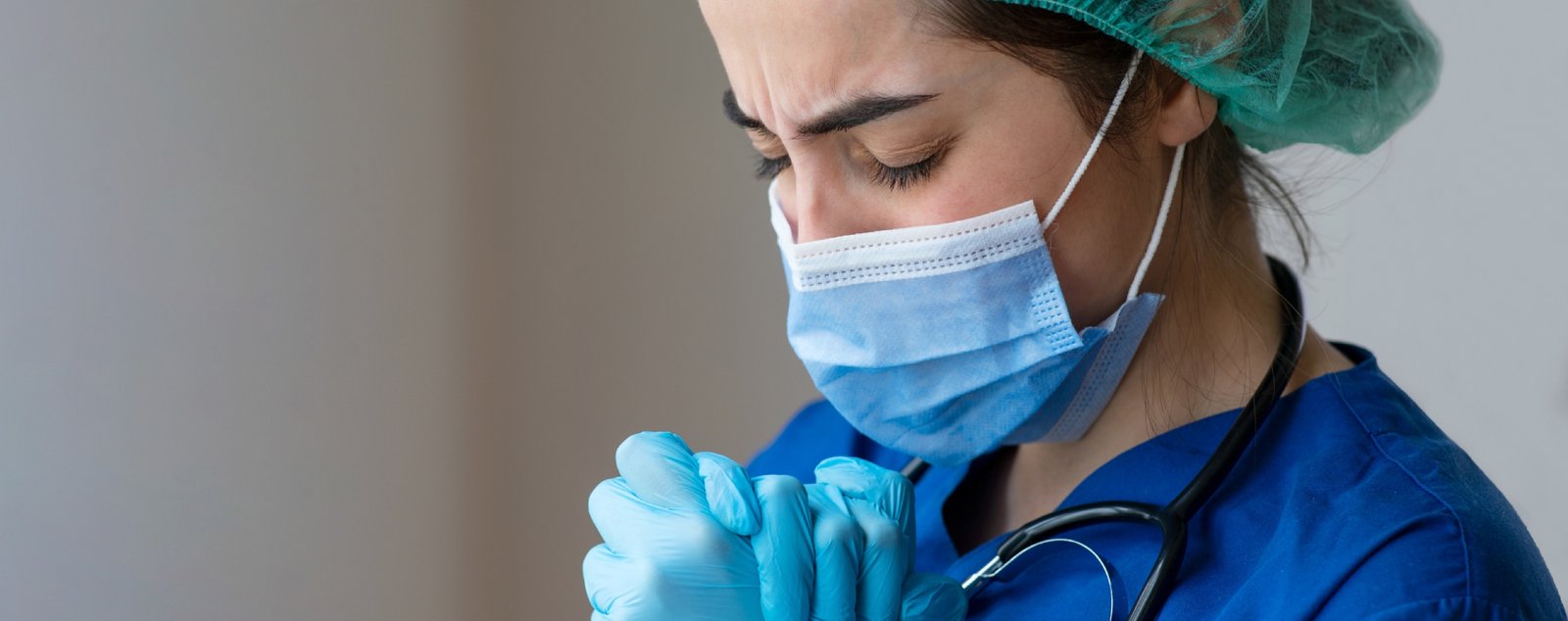 caregiver with senior man